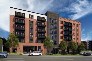 Exterior of Palmetto Place Apartments 